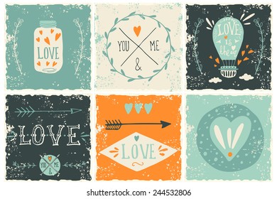 Valentine's day design elements. EPS 10.