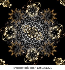 Valentines Day design. Elements on orange, yellow and white colors. Seamless Love pattern with hand drawn doodle hearts.