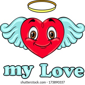 Valentine's day design, labels, icons elements collection. Vector illustration