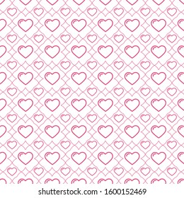 Valentine's day design, love day in red and pink colors.
