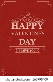 Valentine`s day design template