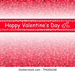 Valentine`s day design template - Vector Illustration