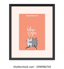 valentines day design, vector illustration graphic
