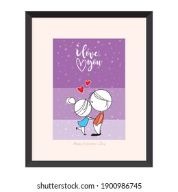 valentines day design, vector illustration graphic