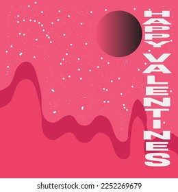 Diseño del día de San Valentín. Ilustración vectorial. Banner de vacaciones, afiche web, volante, folleto elegante, tarjeta de saludo, portada. Antecedentes románticos
