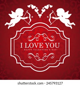 valentines day design, vector illustration eps10 graphic