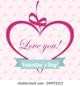 valentines day design, vector illustration eps10 graphic 