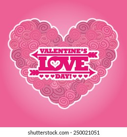 valentines day design, vector illustration eps10 graphic 