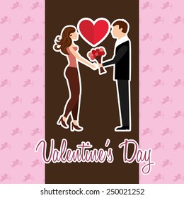 valentines day design, vector illustration eps10 graphic 
