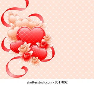 Diseño de San Valentín. Ilustración vectorial.