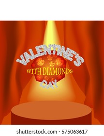 Valentine's day. Diamonds
