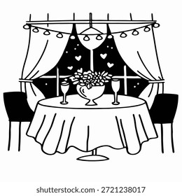 Valentinstag Abendessen Romantisches Datum