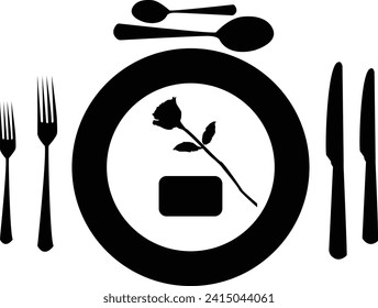 valentines day dinner silhouette clipart happy valentine's day February 14