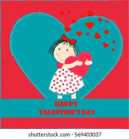 Valentines Day Doll Background