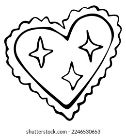 El día de San Valentín vectores de doodle amor corazones