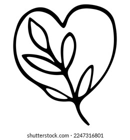 Valentinstag doodle Vektorgrafik Liebesherzen Dekoration