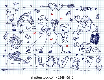 Valentine's day doodles