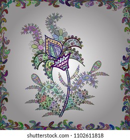 Valentine':s day. Drawing in sketch style on black, beige and pink colors. Abstract seamless love pattern. Wrapping paper. Heart Doodle. Vector.