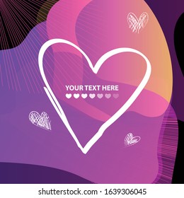 valentines day dynamic neon background