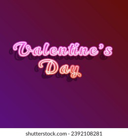 valentine's day editable text effect