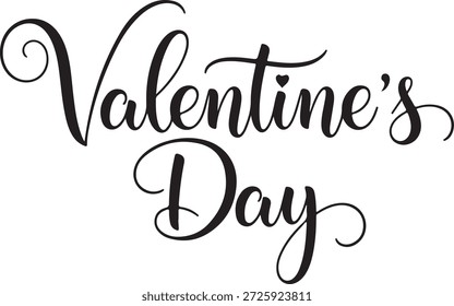 Valentinstag elegante Schrift Schriftdesign für romantische Grüße und Feiern