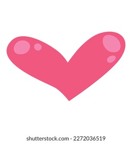 Elemento de San Valentín. Regalo, corazón, globo, beso, llave, rosa, caramelos y otros para decorar el estilo de las caricaturas Sticker Ilustración vectorial
