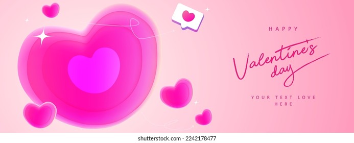 Valentine's day element, romantic love background