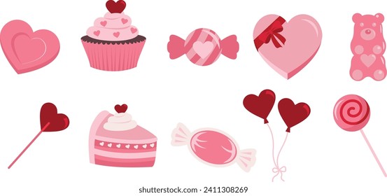 Valentines Day Element Vector Art