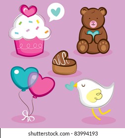 valentine's day elements