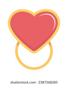 valentines day elements. cartoon romantic love 14 February party celebration, hearts lips love sweets letters envelope ring gift boxes. vector cartoon minimalistic object collection.