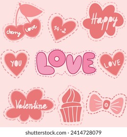 Valentine's Day Elements. Create Heartwarming Designs with Romantic Icons, Roses, Cupids, and More. Perfect for Greeting Cards and Social Media. Spread Love in Every Detail.