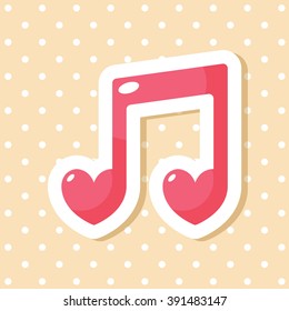 Valentine's day elements icon