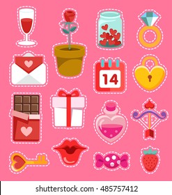 Valentine's Day Elements  : Vector Illustration