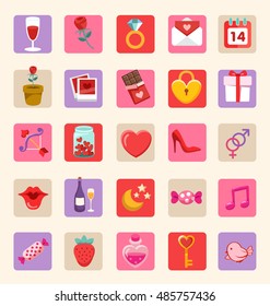 Valentine's Day Elements  : Vector Illustration