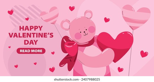 "Día de San Valentín: Ama el amor con nuestra fascinante plantilla de banners, perfecta para expresar afecto y mostrar ofertas exclusivas, haciendo este día aún más especial para tus clientes".