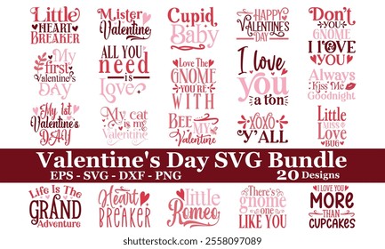 Valentine's Day, EPS Bundle, Valentine  Bundle ,Single Design