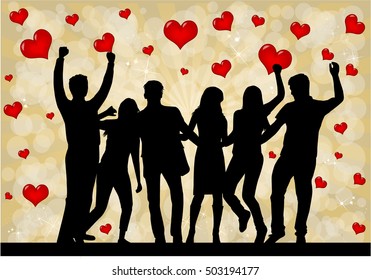 Valentine's Day Event . Abstract background.