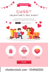 Valentine's Day Event Illustration