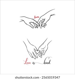 Valentines Day Eye Catching Graphics ,Love is Kind