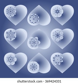 For Valentine's Day February 14 - Valentines heart. Vector illustration for decoration postcards, congratulations, declarations of love, invitations for visits.