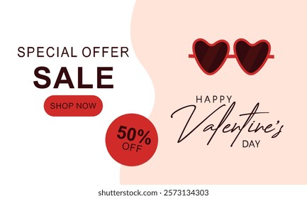VALENTINE'S DAY FESTIVAL SALE BACKGROUND