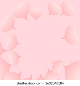 Valentine's day. festive background of lovers ' hearts. postcards, brochures, banners. vector