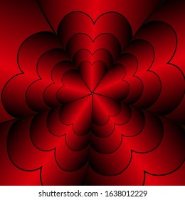 Valentine's day. festive background of lovers ' hearts. postcards, brochures, banners. vector