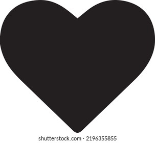 Valentine's day festive decoration. Love symbol, hand-drawn heart shape with torn edges. Vector illustration in black for wedding, party, holiday, decor, web, print