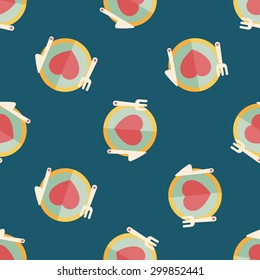 Valentine's Day flat icon,eps10 seamless pattern background