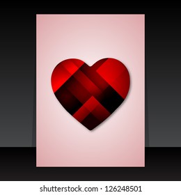 Valentine's day flyer or cover design