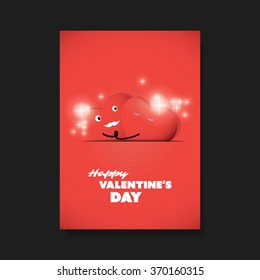 Valentine's Day Flyer or Cover Design Template
