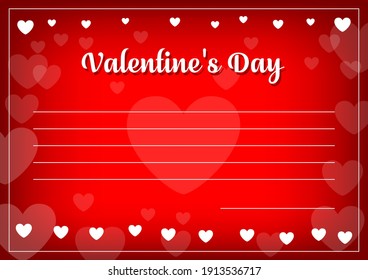 Volante del Día de San Valentín, afiche, vector editable