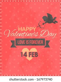 Valentine's Day Flyer Poster Vector Design Template