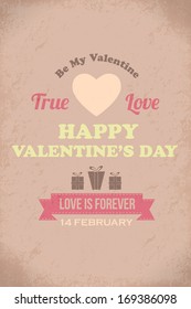 Valentine's Day Flyer Poster Vector Design Template